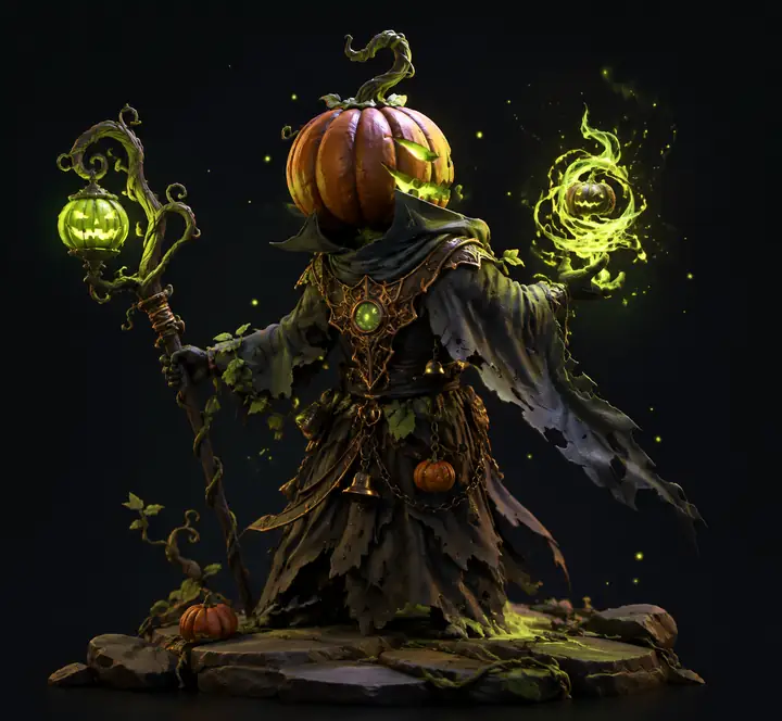 Pumpkin Enchanter 3D model