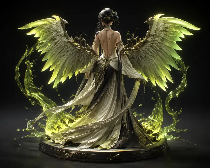 Winged Elegance 3D model